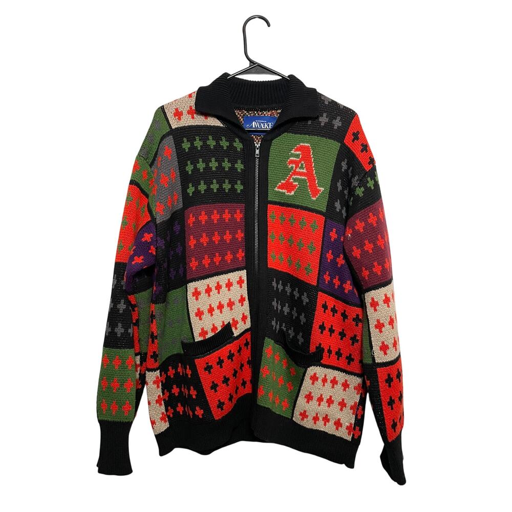 Awake Quilted Zip Up Sweater